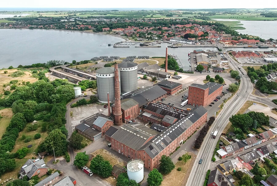Sukkerfabrikken-dronefoto